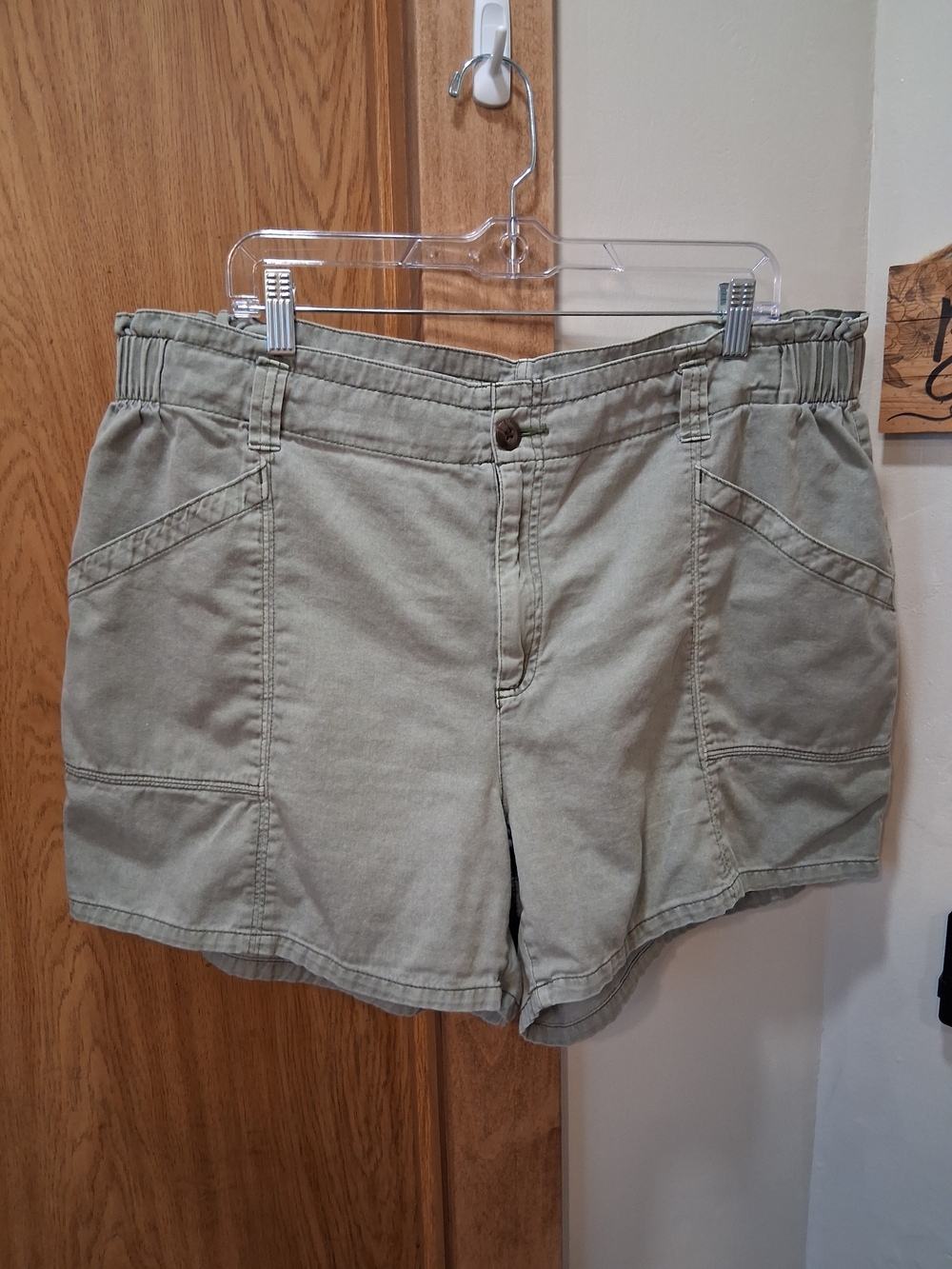 Old Navy Olive Utility Bermuda Shorts